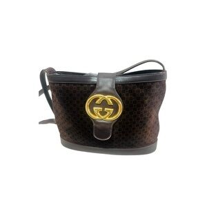♥️Gucci Vintage double G shoulder bag- designer luxery- elegant-vintage-70s♥️